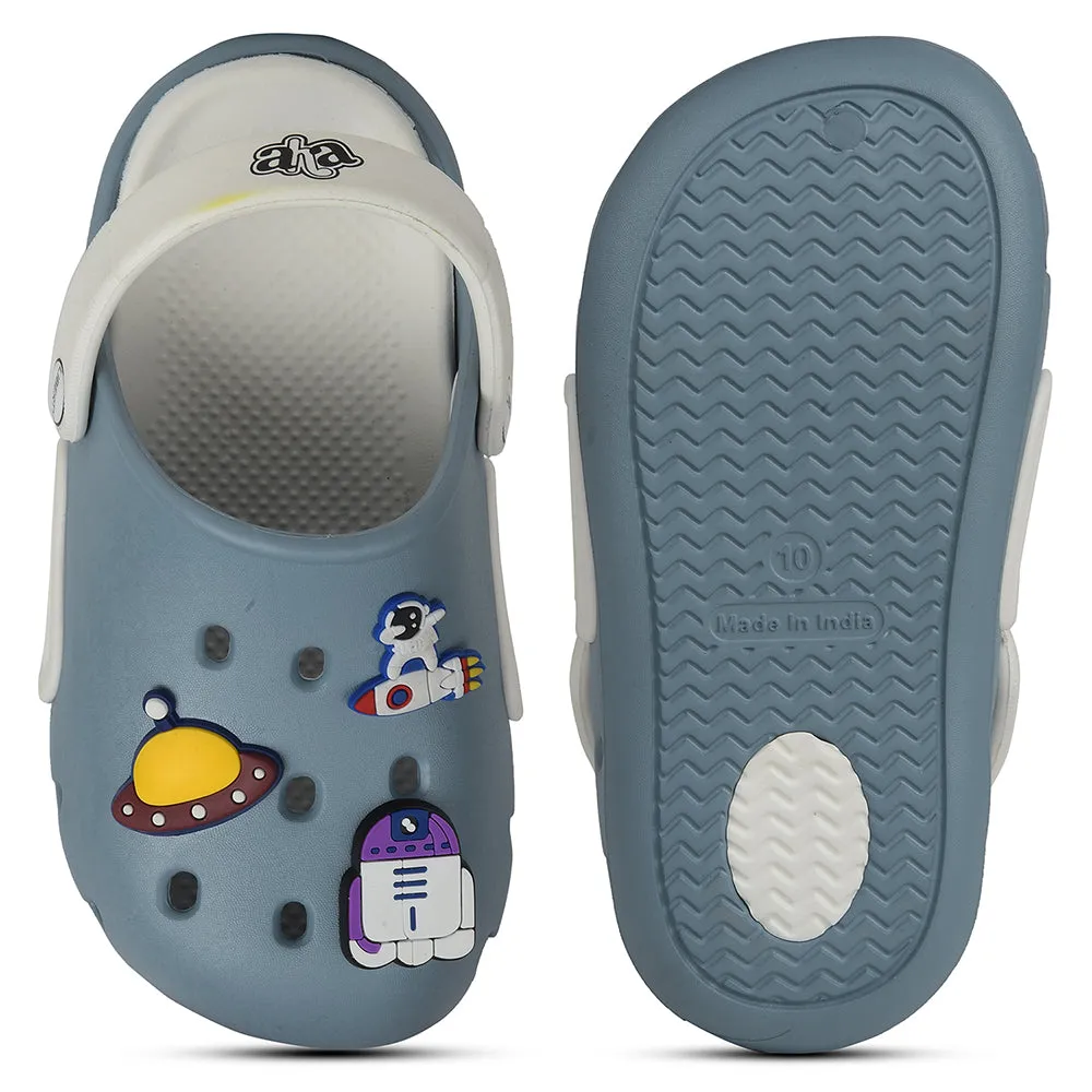 A-HA Blue Casual Clogs For Kids CUTIER By Liberty