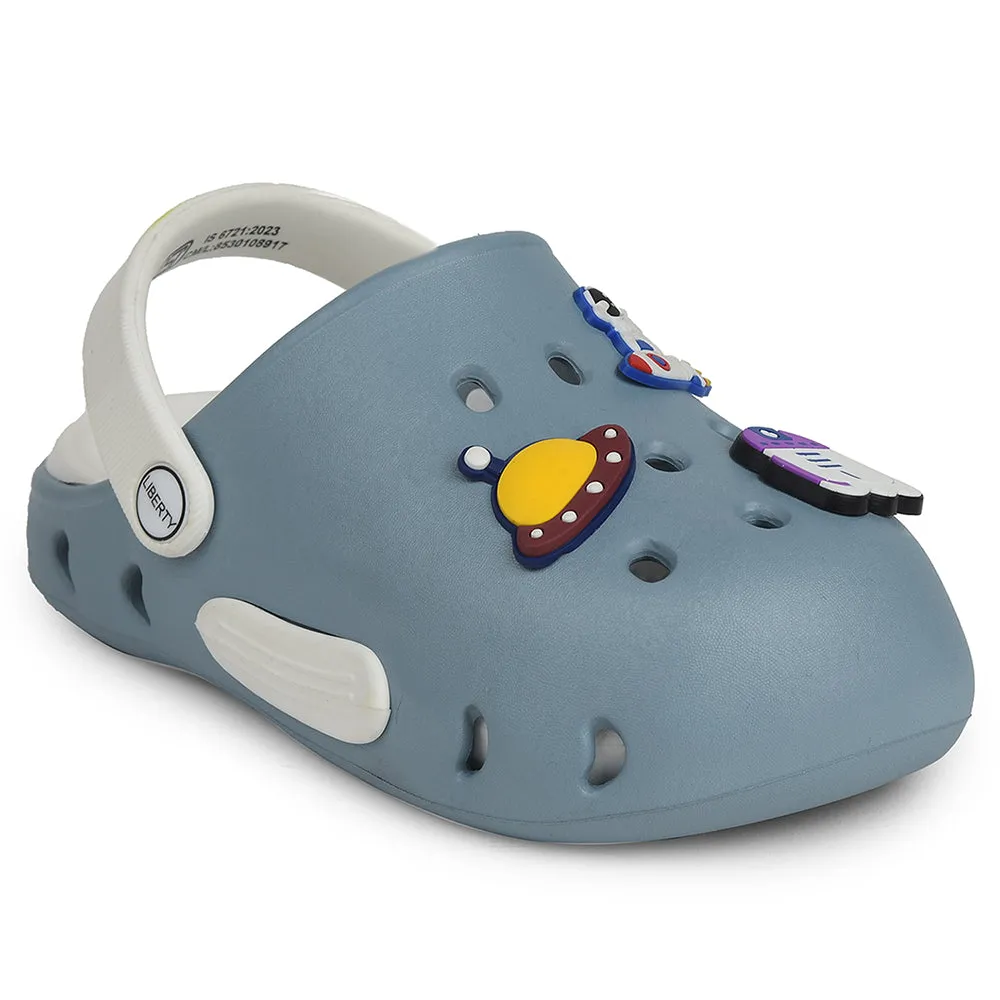 A-HA Blue Casual Clogs For Kids CUTIER By Liberty