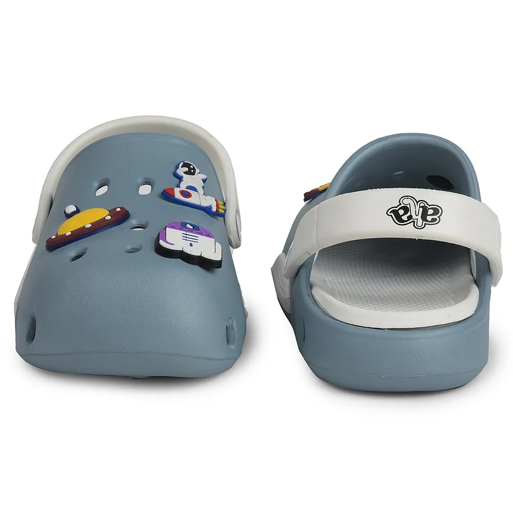 A-HA Blue Casual Clogs For Kids CUTIER By Liberty