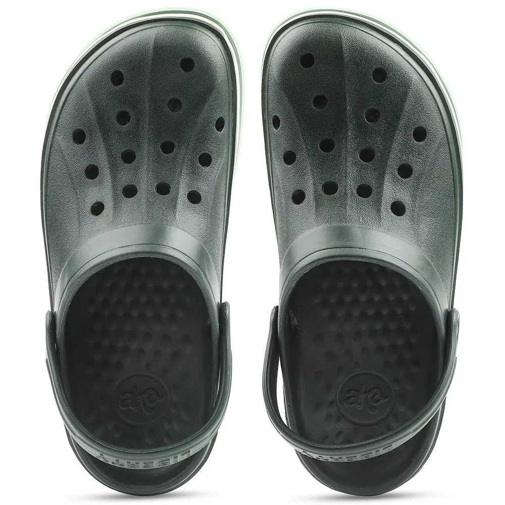 A-HA Green Casual Slingback Clogs For Men LITEWALKNR By Liberty