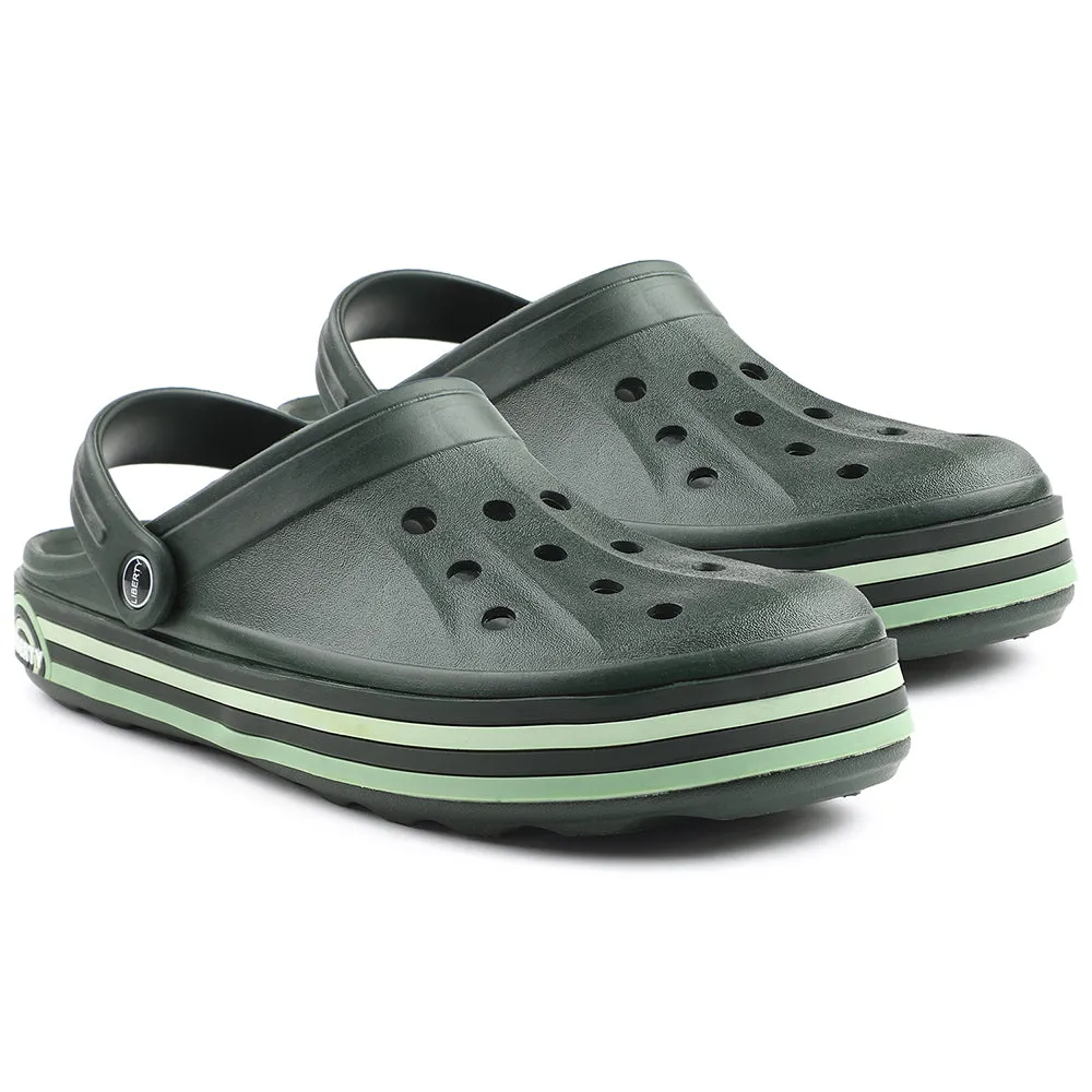 A-HA Green Casual Slingback Clogs For Men LITEWALKNR By Liberty