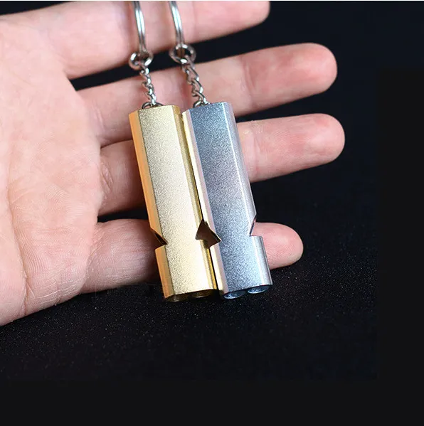 Aluminum Dual Frequency Survival Whistle