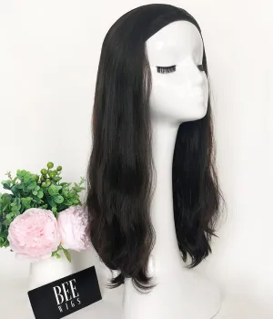 Band Fall Wig with Wave Hair Natural Color Wig