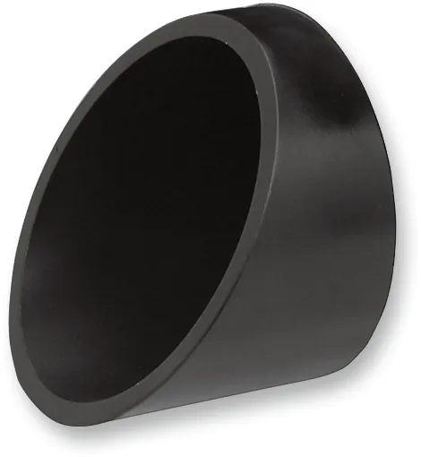 Bassani Manufacturing 1X27SB 3in. Firepower Slip-Ons - Black Billet Slash-Cut End Cap - Chrome