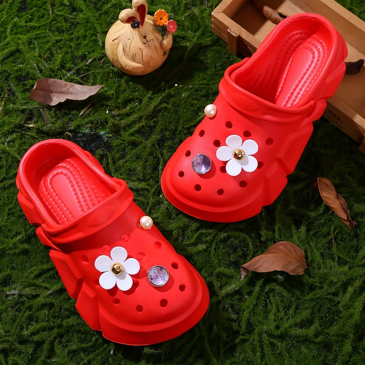 Casual Cute Non Slip Clogs For Girls, FS