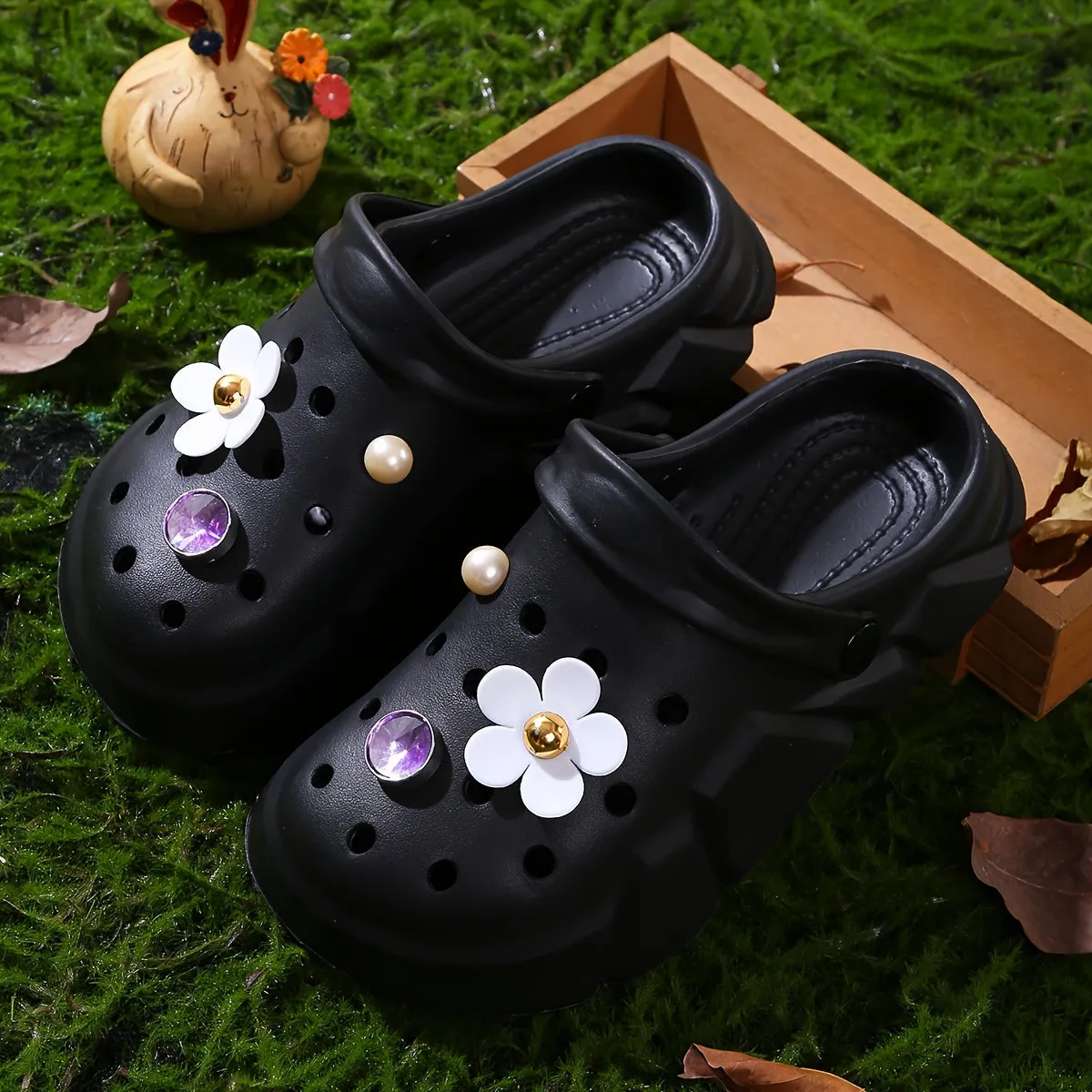 Casual Cute Non Slip Clogs For Girls, FS