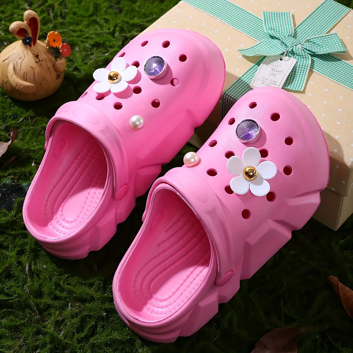 Casual Cute Non Slip Clogs For Girls, FS