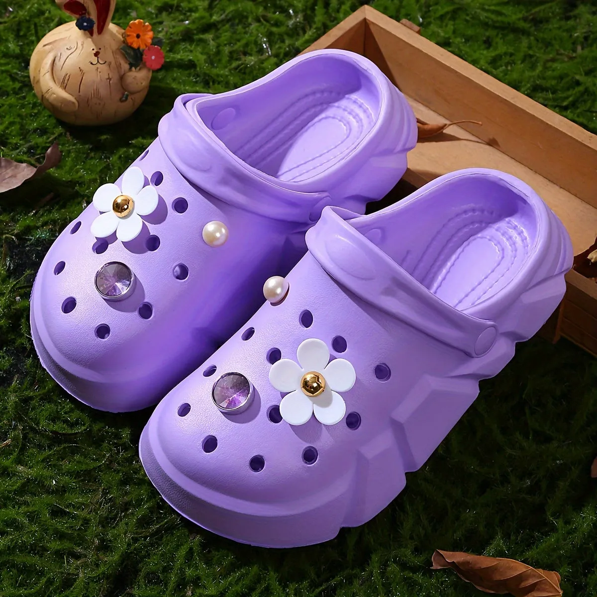 Casual Cute Non Slip Clogs For Girls, FS