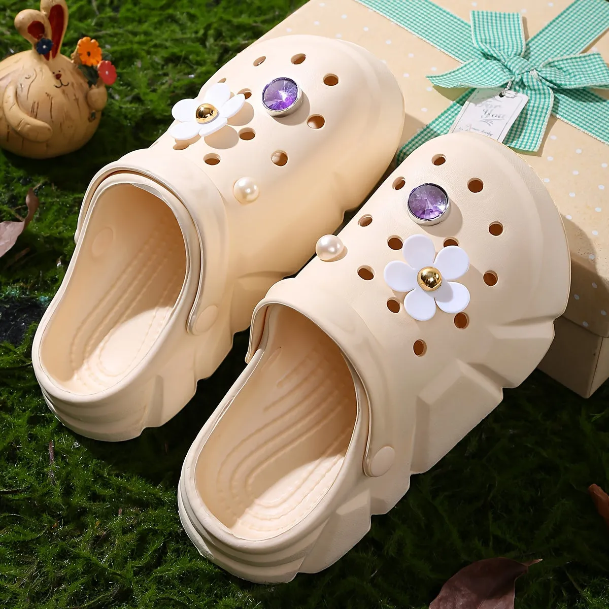 Casual Cute Non Slip Clogs For Girls, FS