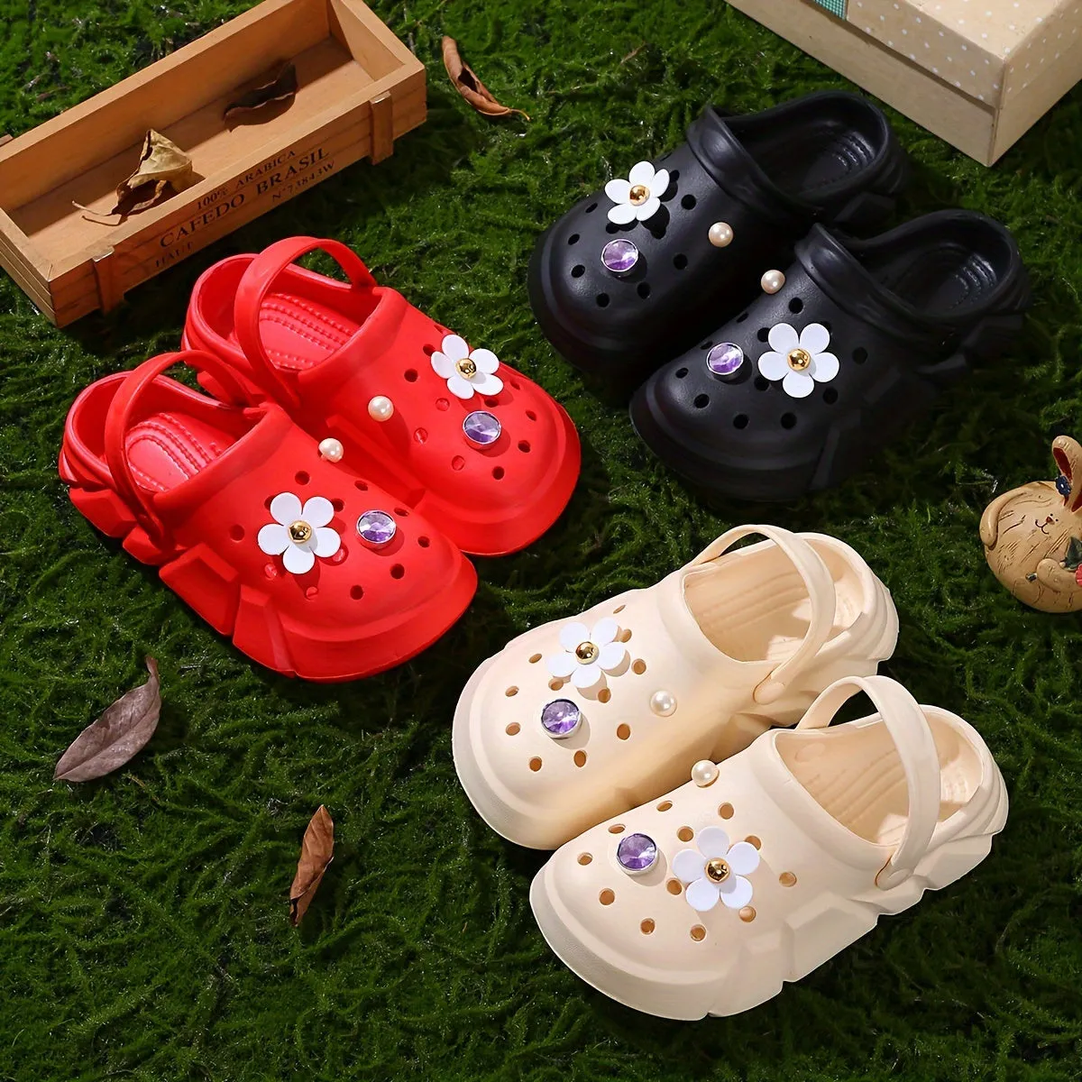Casual Cute Non Slip Clogs For Girls, FS