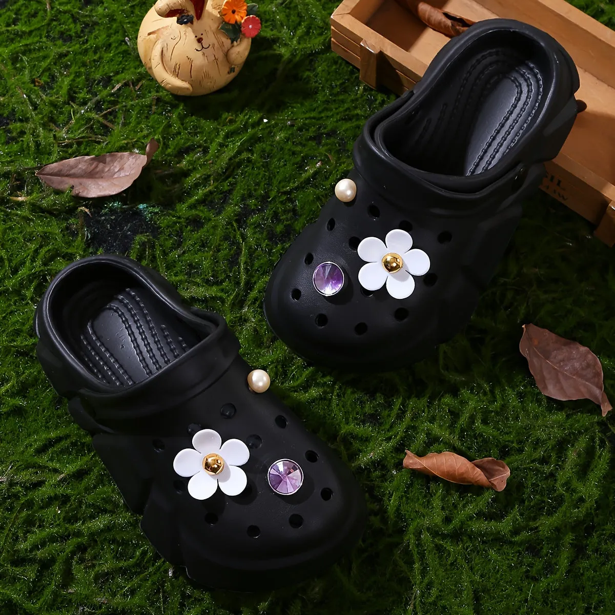 Casual Cute Non Slip Clogs For Girls, FS