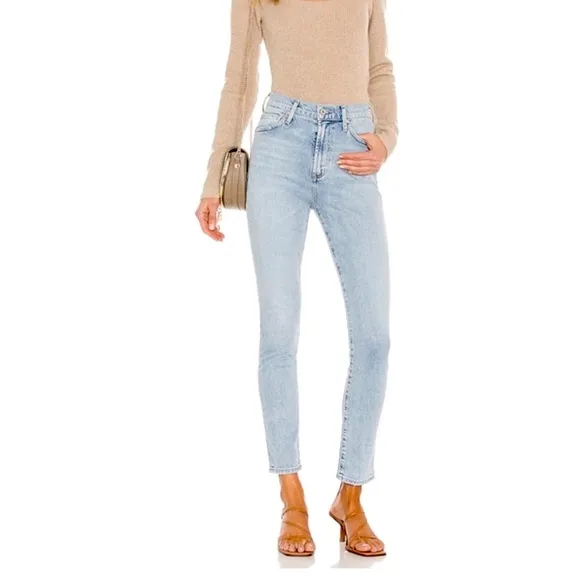 CITIZENS OF HUMANITY | Olivia Slim Ankle Jeans Light Wash Distressed Women’s 27