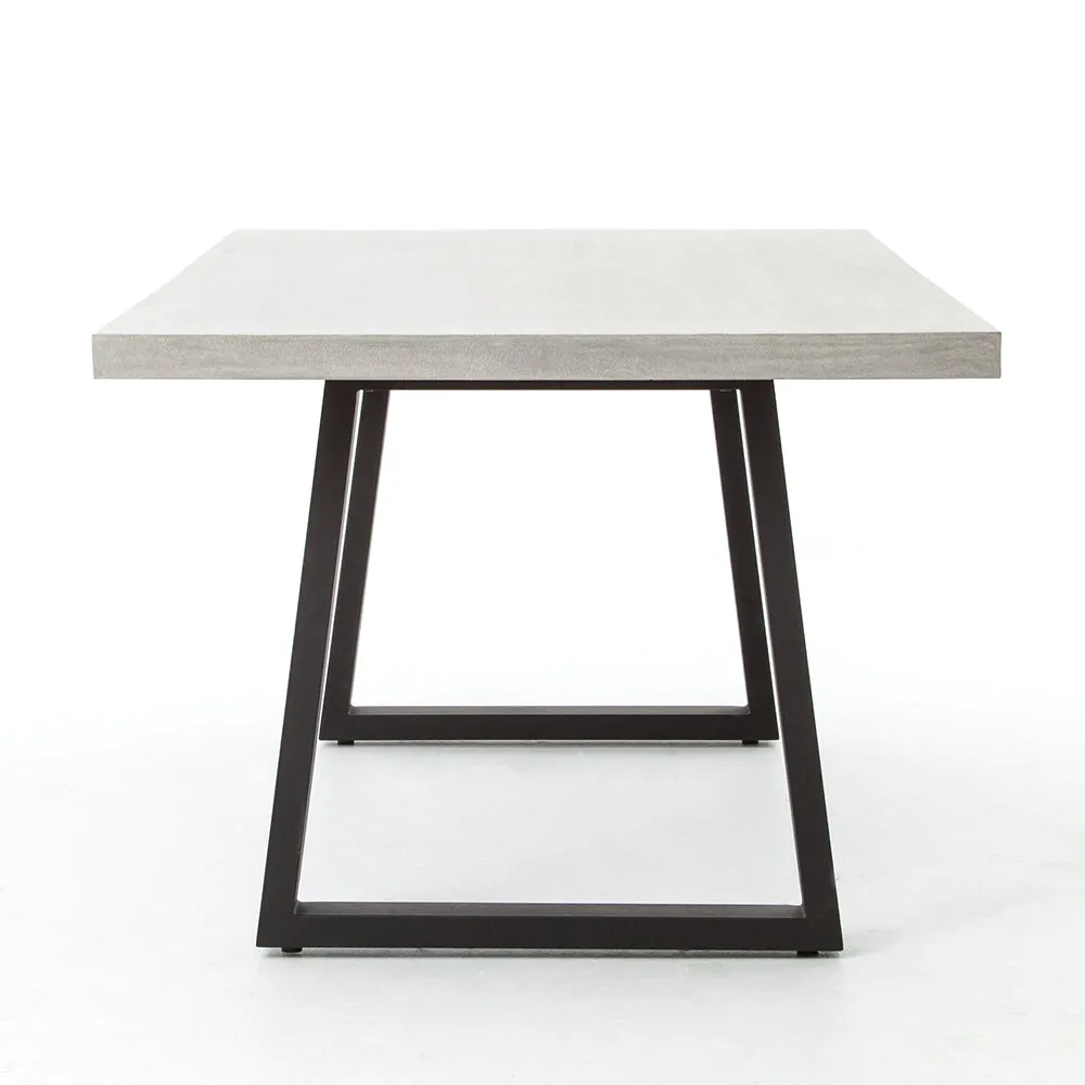 CYRUS OUTDOOR  DINING TABLE 79"-GREY