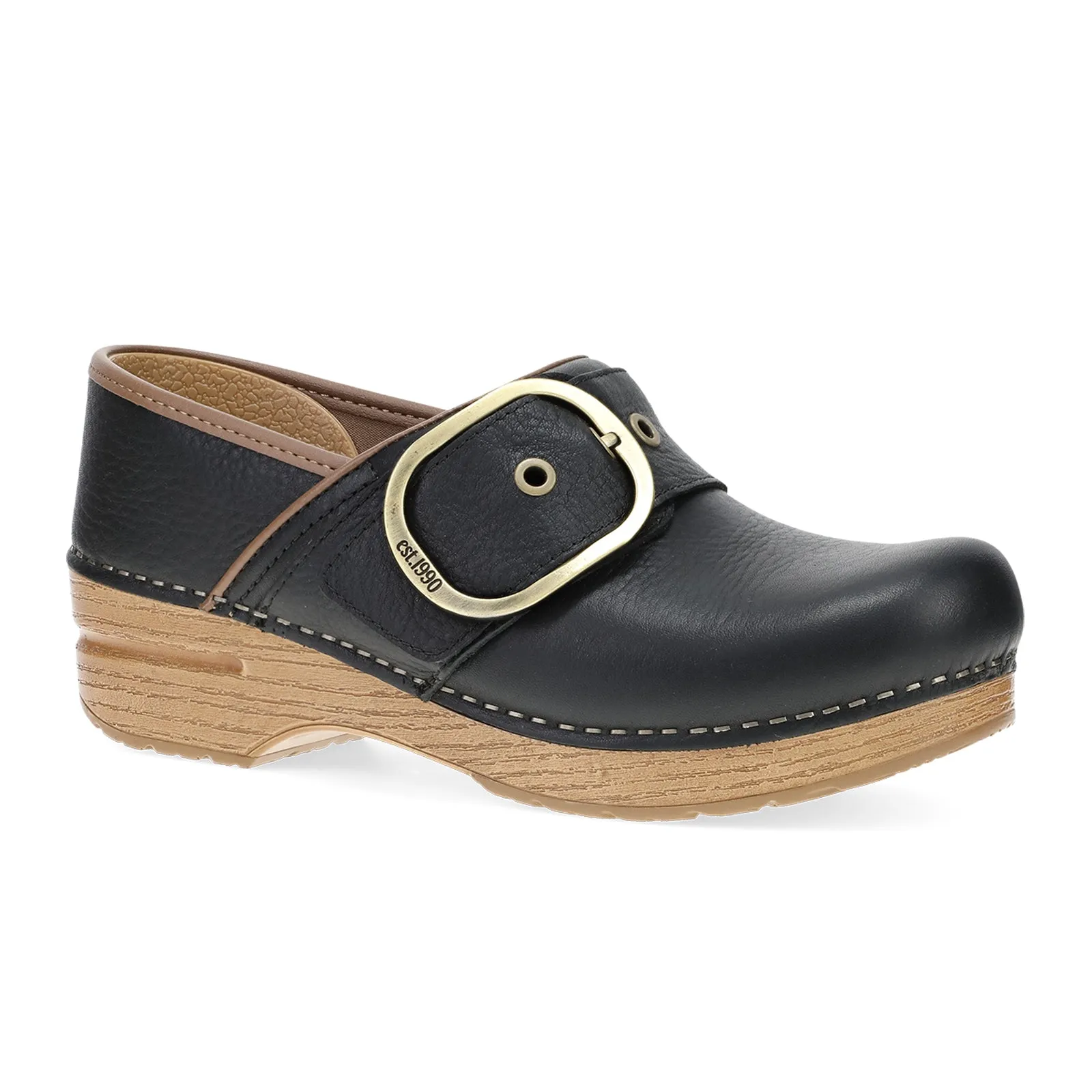 Dansko Pearson Clog (Women) - Black Tumbled