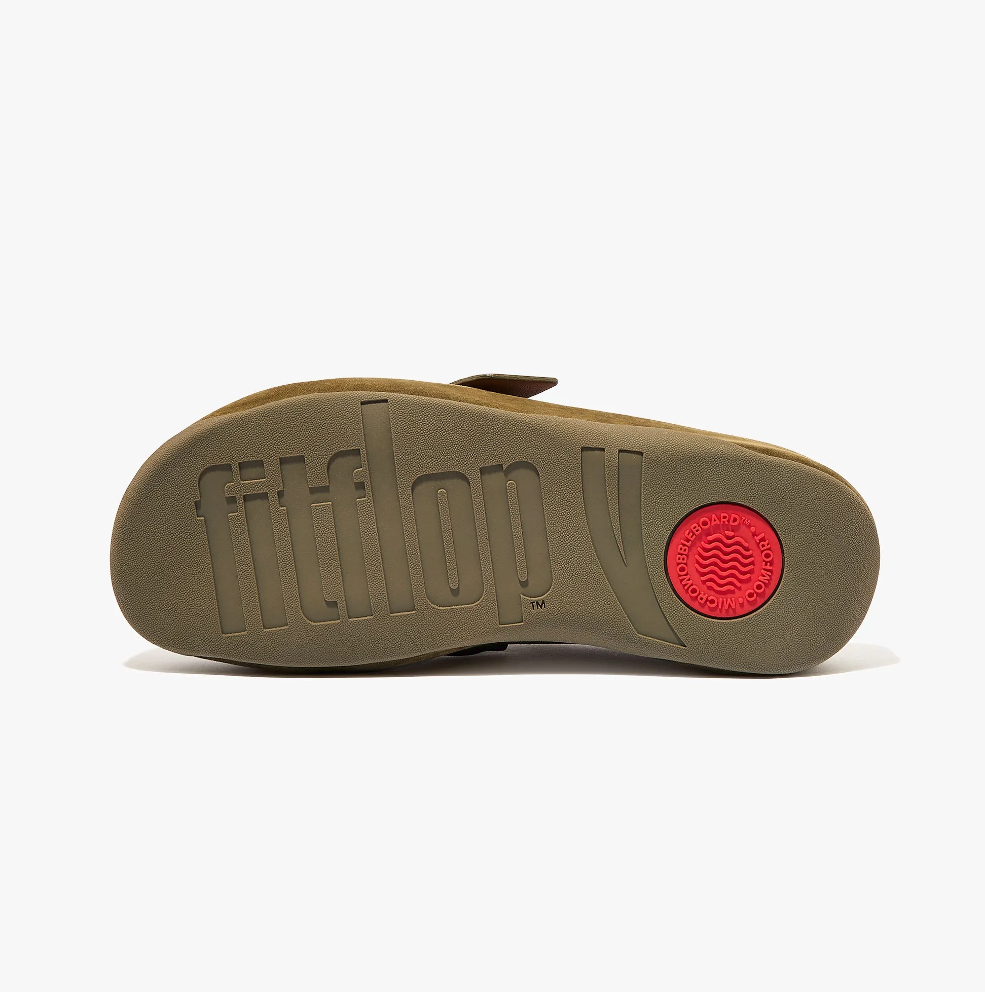 FitFlop SHUV BUCKLE-STRAP Womens Nubuck Clogs Mossy