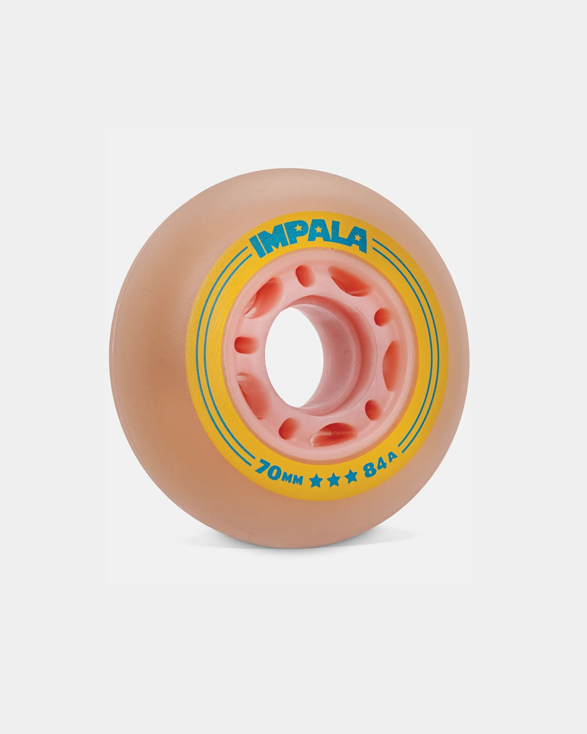 Impala Inline Skate Wheels (4-pack) - Pink/Yellow