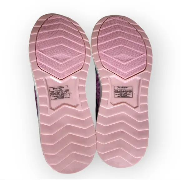 JUICY COUTURE Rhinestone Ablaze Slip-on Sneaker in Black Juicy Rose 6.5