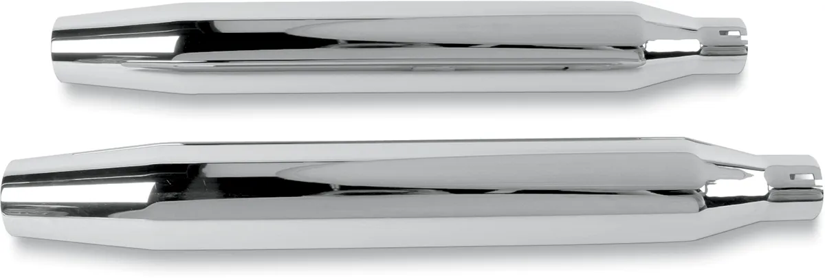Khrome Werks 202450 3in. HP-Plus Slip-On Mufflers - Tapered - Chrome