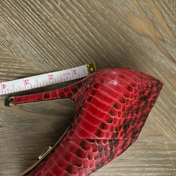 Michael Kors RED LEATHER HEELS
