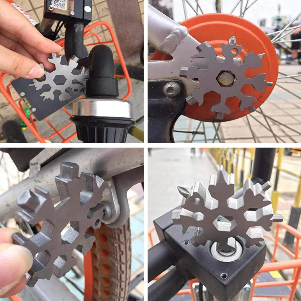 Portable Outdoor Snowflake Tool