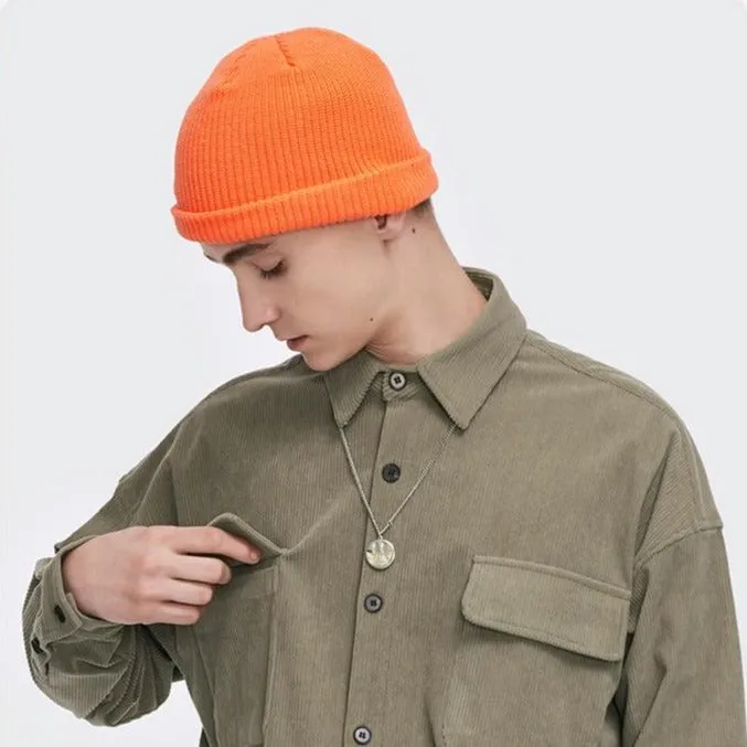 "CAPCUFF" Bonnet Violet Foncé Streetwear - URB1™