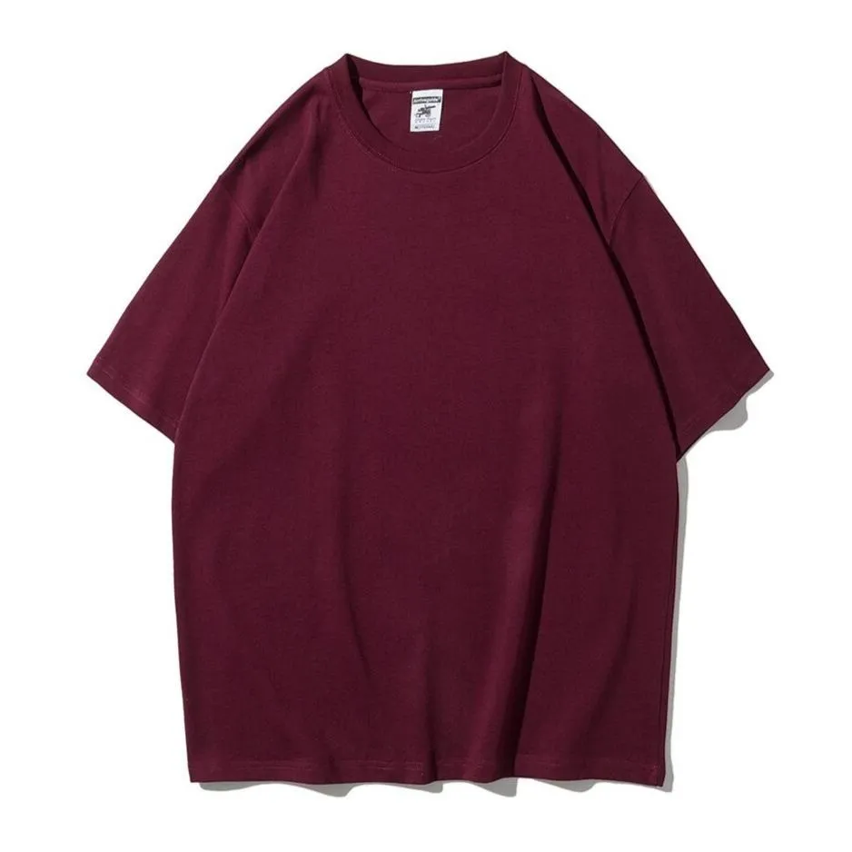 "ESSENTIAL" T-SHIRT BASIQUE UNI ROUGE STREETWEAR - URB1™