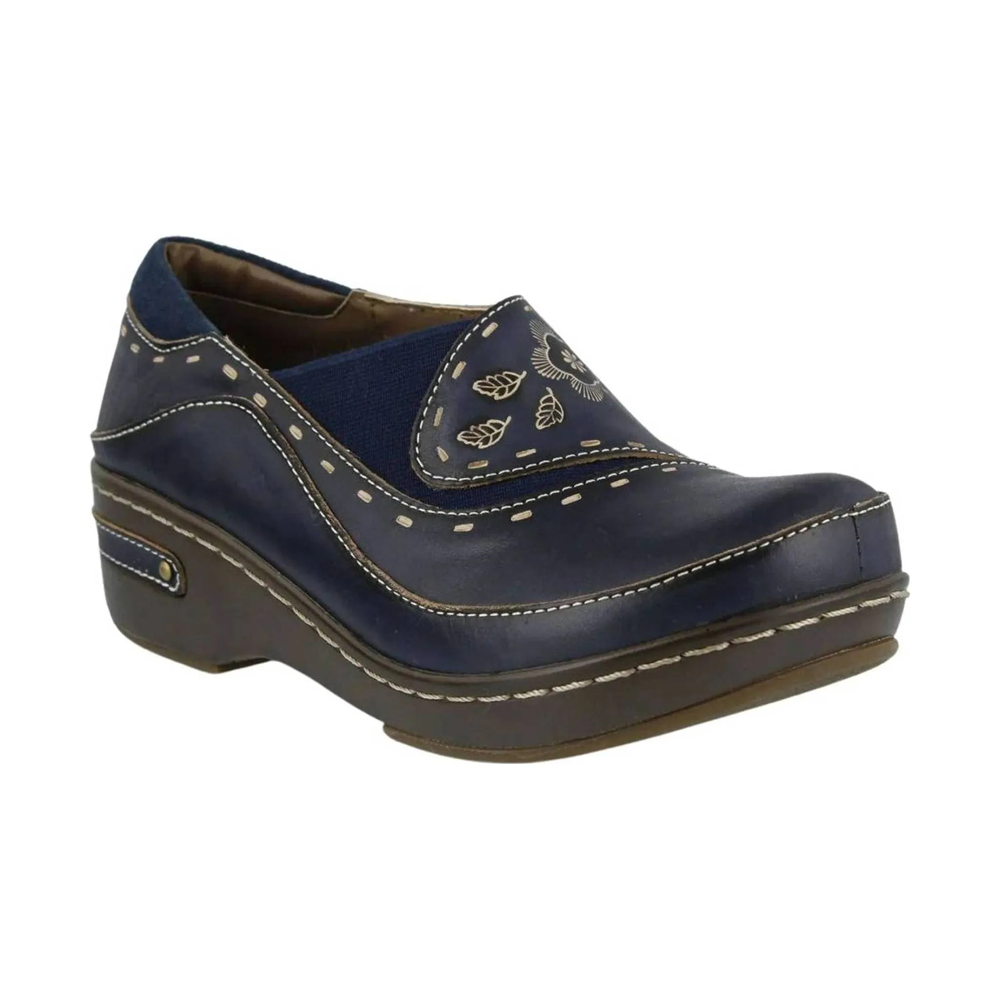 Spring Step L'artiste Women's Burbank Clogs - Navy