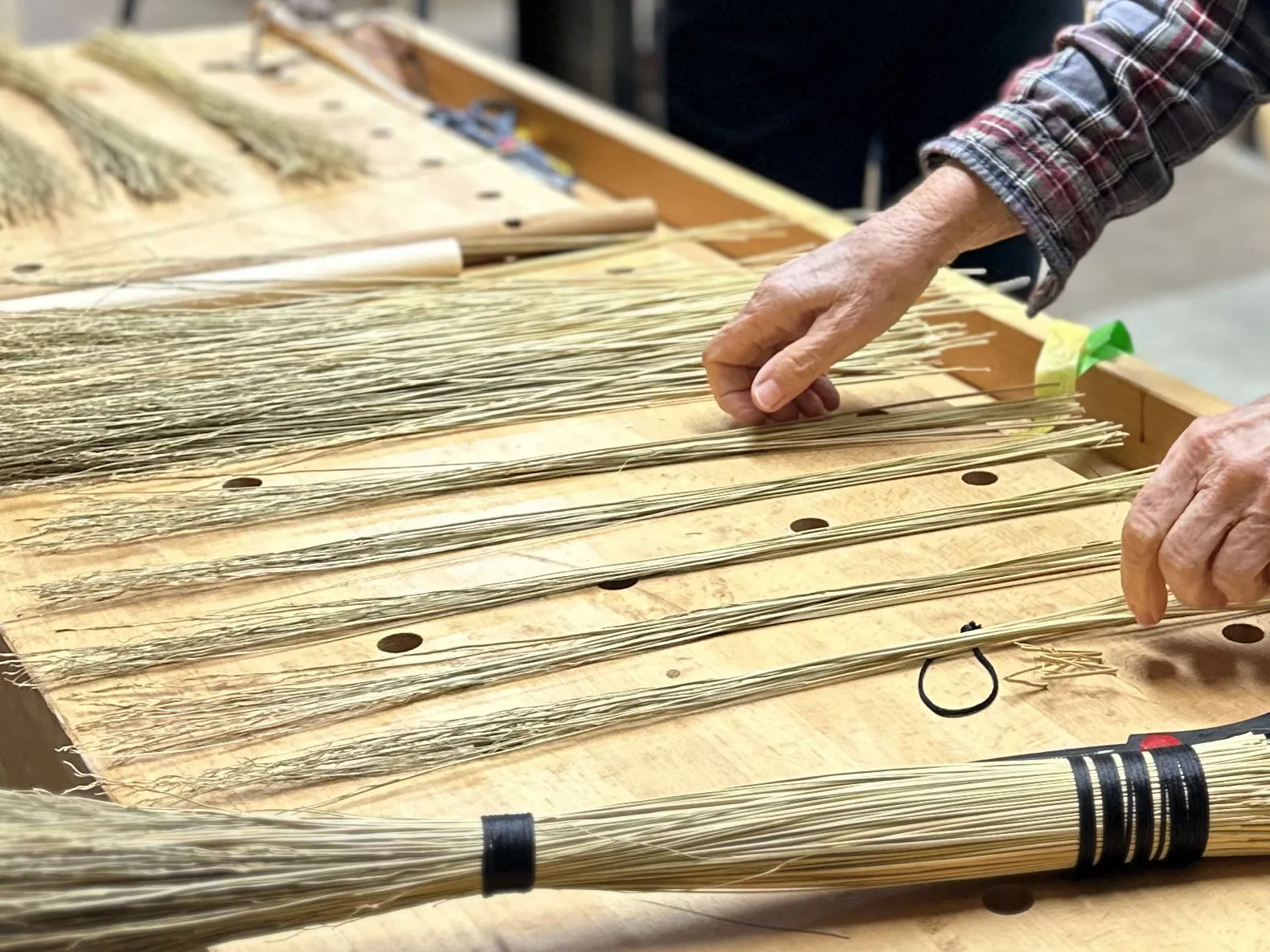 Traditional Broom Making - Turkey wing